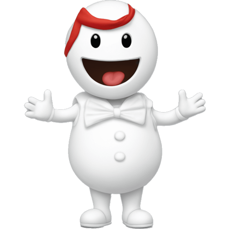 Un bonhomme qui meurt de rire littéralement emoji