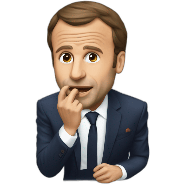 Macron qui mange macron emoji