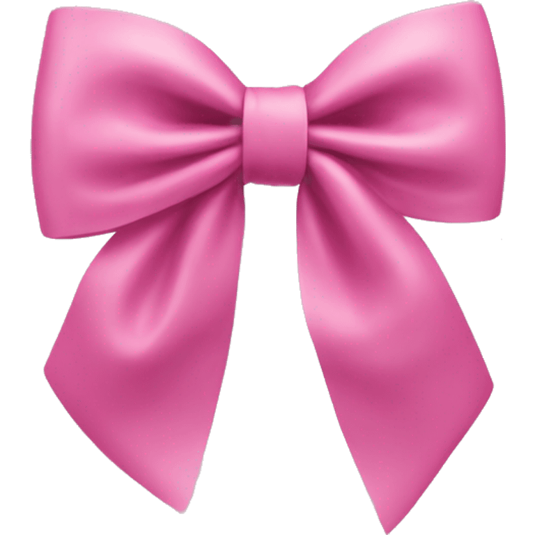 Coquette bow pink emoji