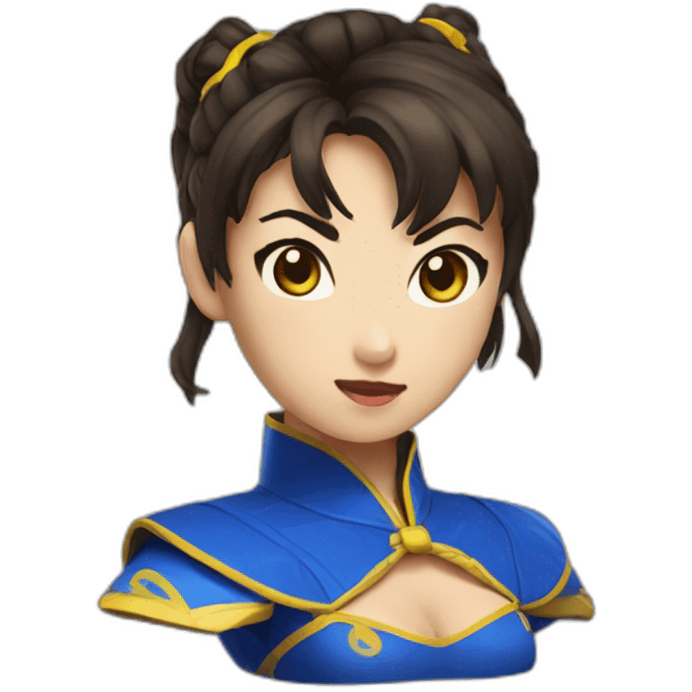 Chun li Face emoji