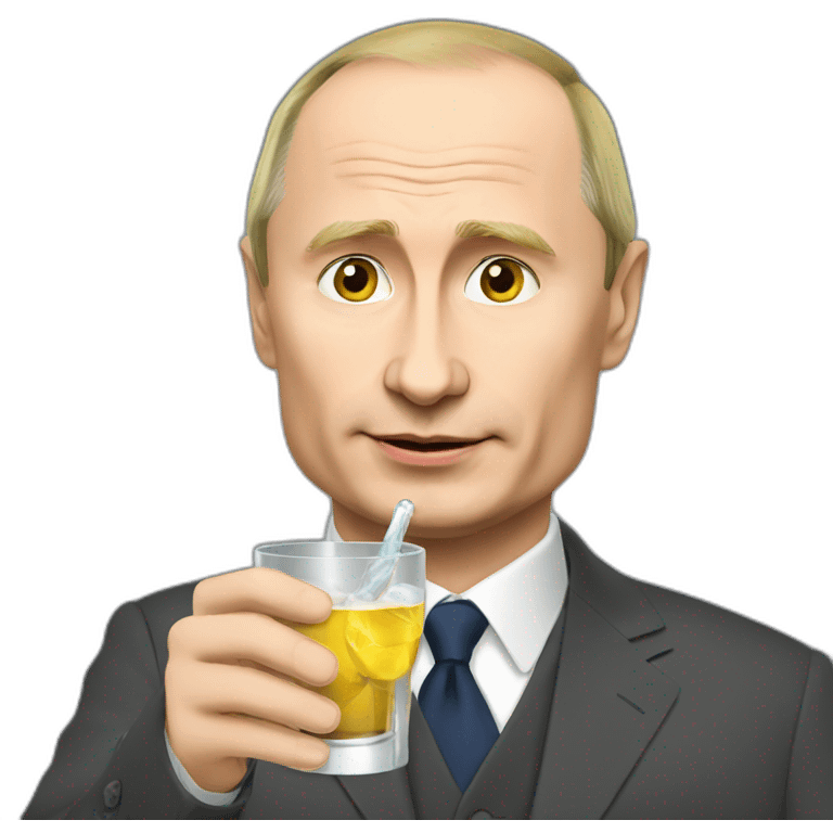 Putin drinking vodka emoji