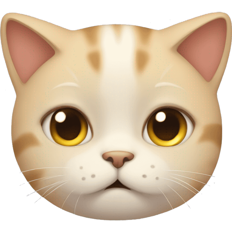 cute cat very sad emoji