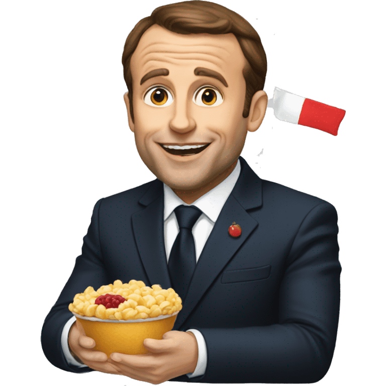 macron eat emoji