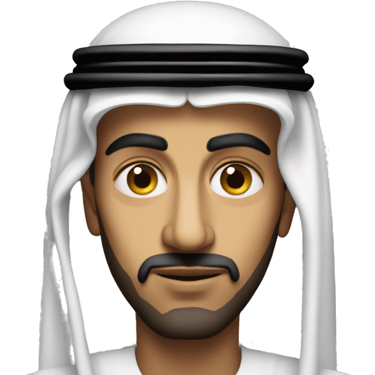 photorealistic  Faisal King of Saudi Arabia serious emoji