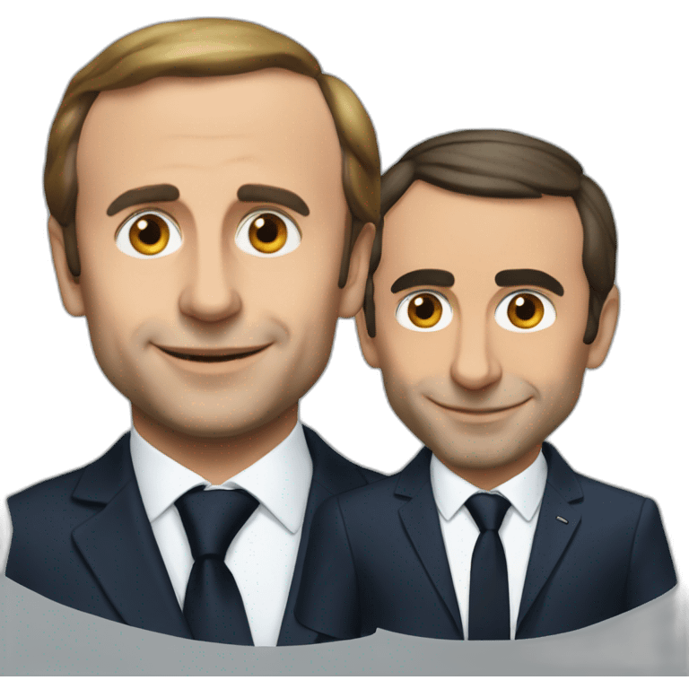 Macron with zemmour emoji