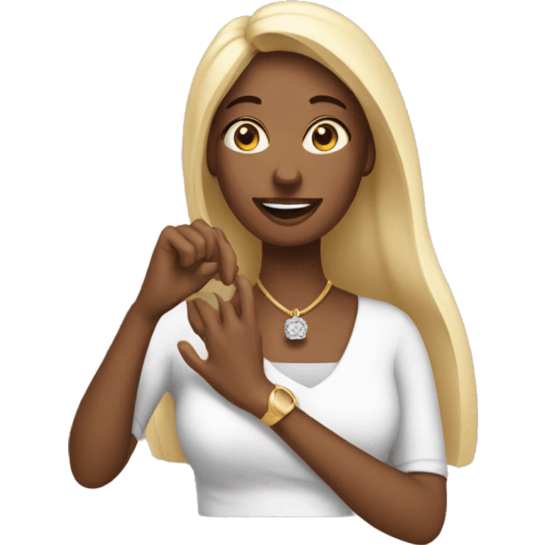 Wife with a ring emoji