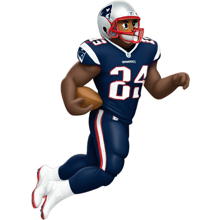 Patriots player gingerbread man emoji