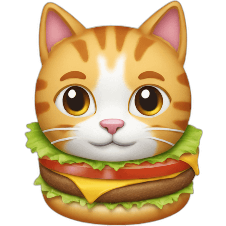 cat burger emoji