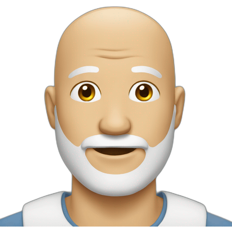 bald man with beard emoji