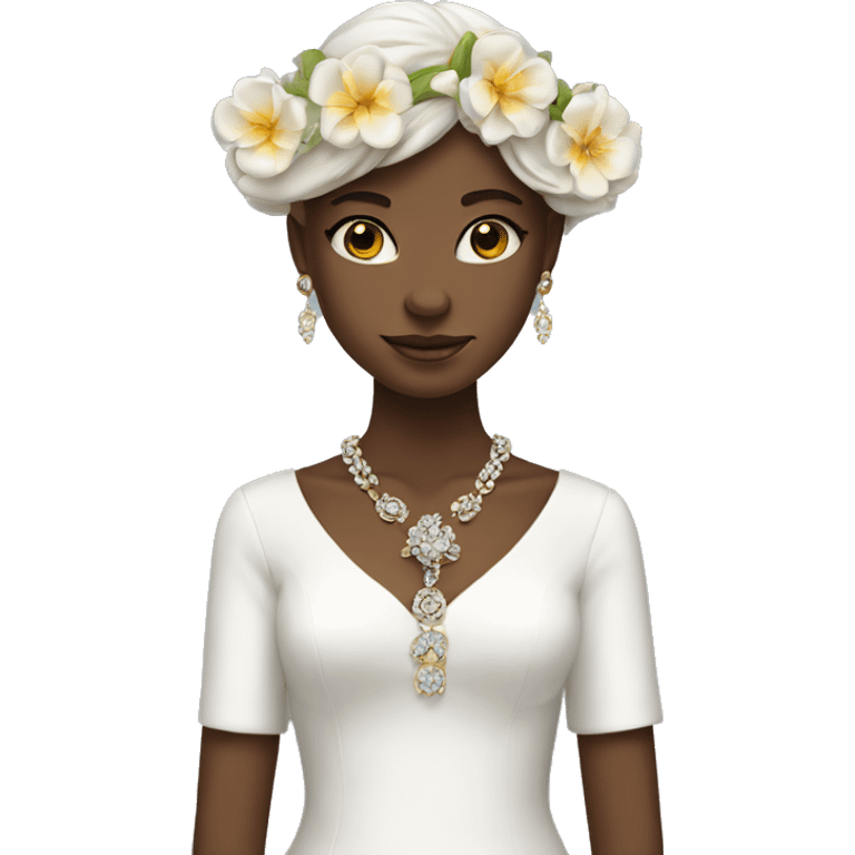 flower girl with jewelry hands thinner  emoji