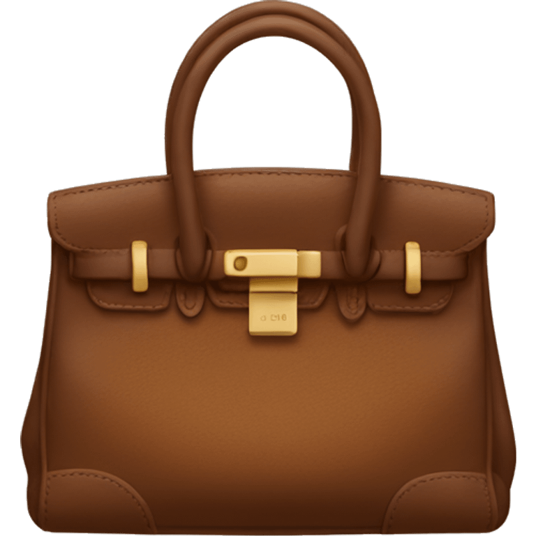 brown birkin bag emoji