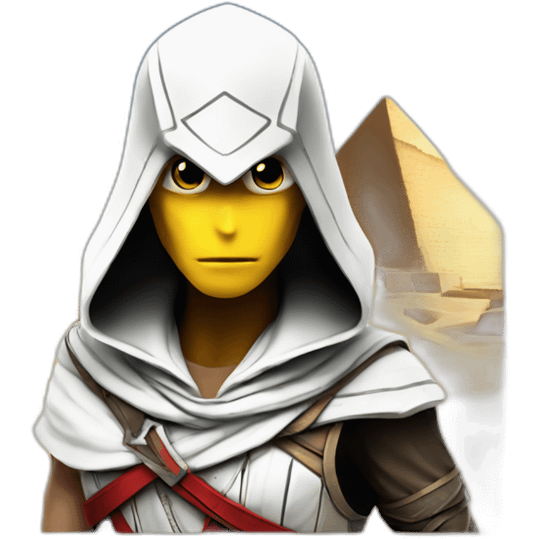 assassin’s creed game logo placed in egypt emoji