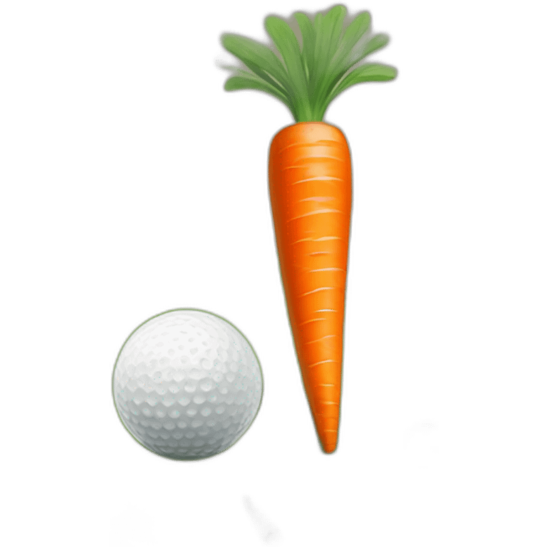 minigolf and carrot emoji