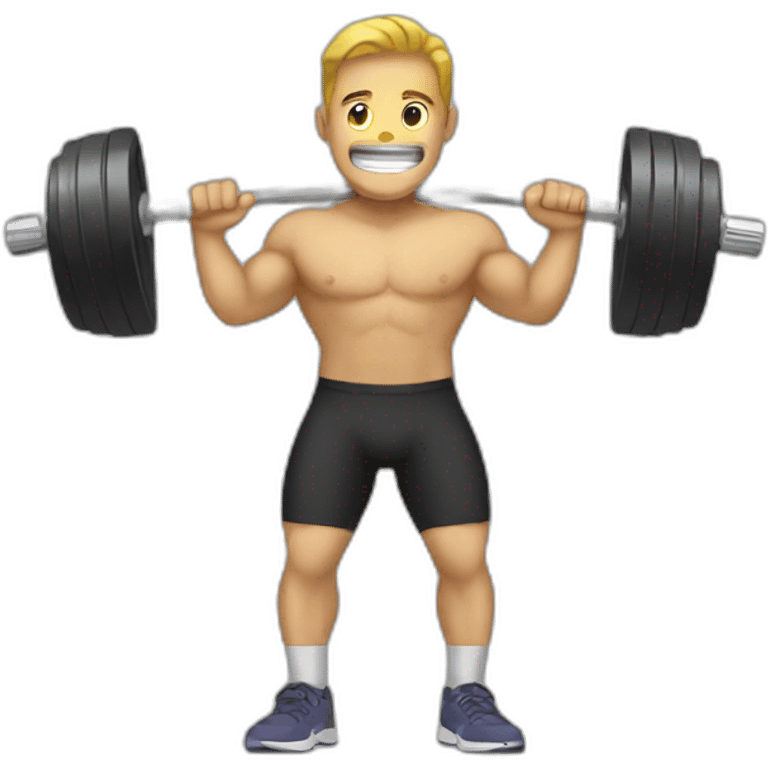 lifting weight emoji