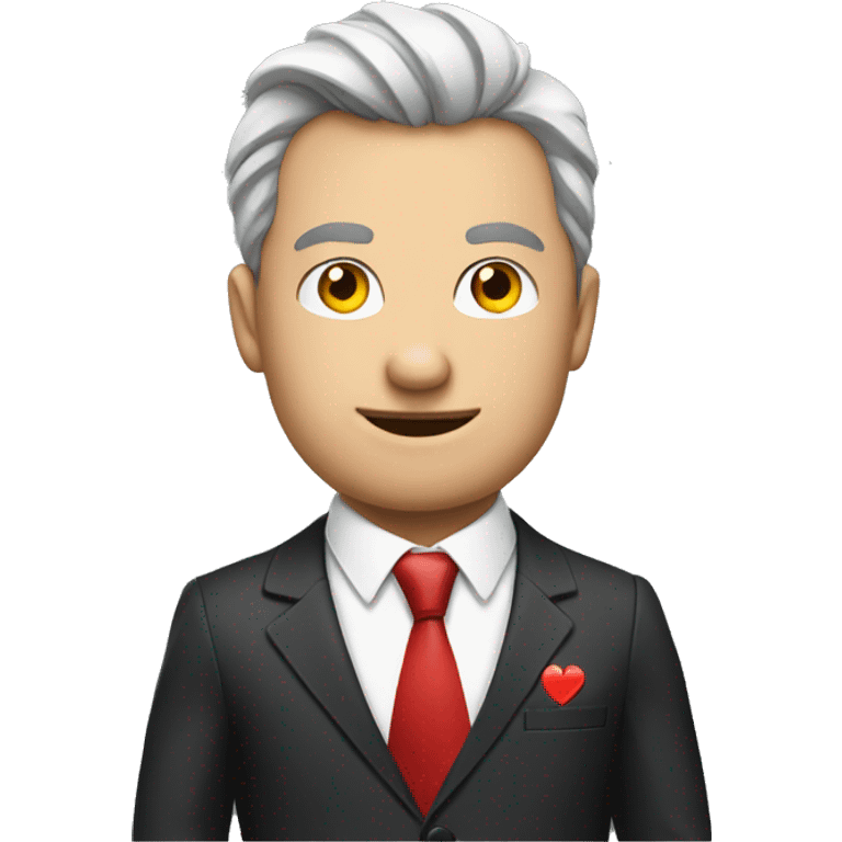 guy in suit play poker  emoji