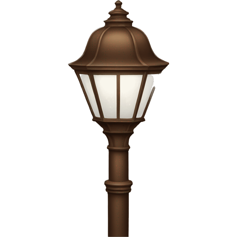 vintage brown street lamp emoji