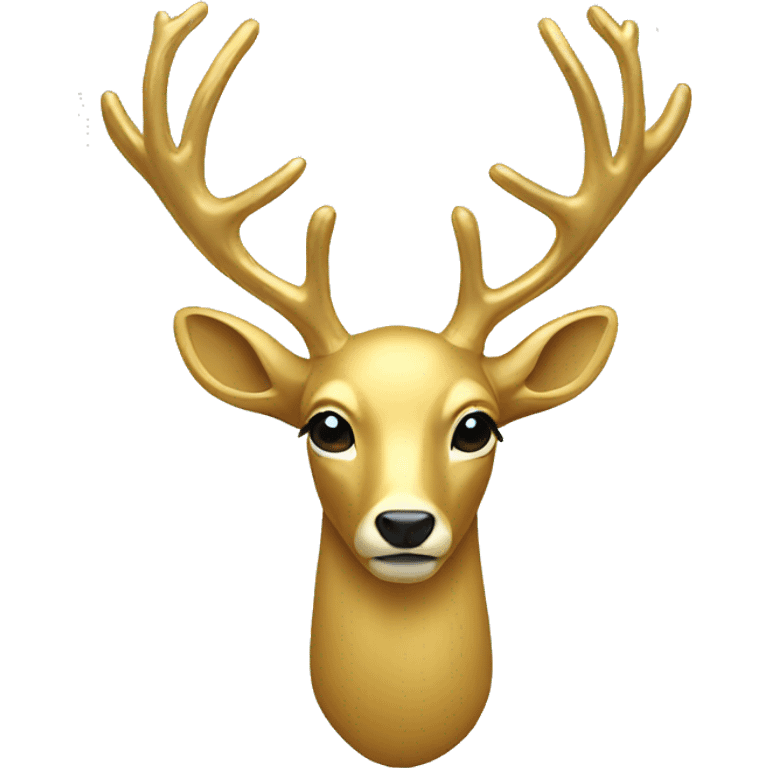 Gold deer emoji