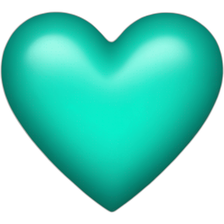 Teal heart emoji