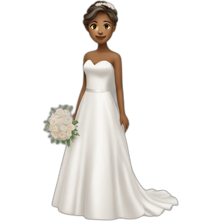 Girl in wedding dress emoji