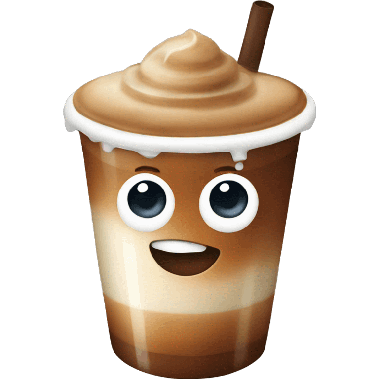 iced coffee with milk  emoji