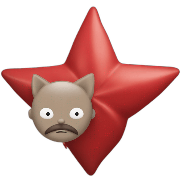 Lula red star behind emoji