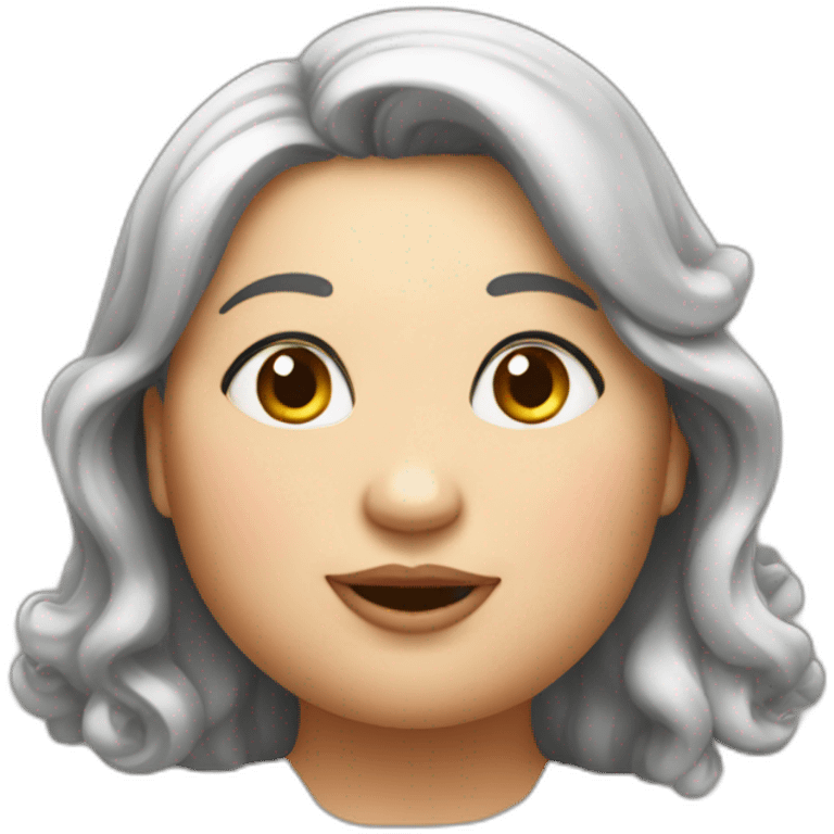 a little bid chubby woman emoji