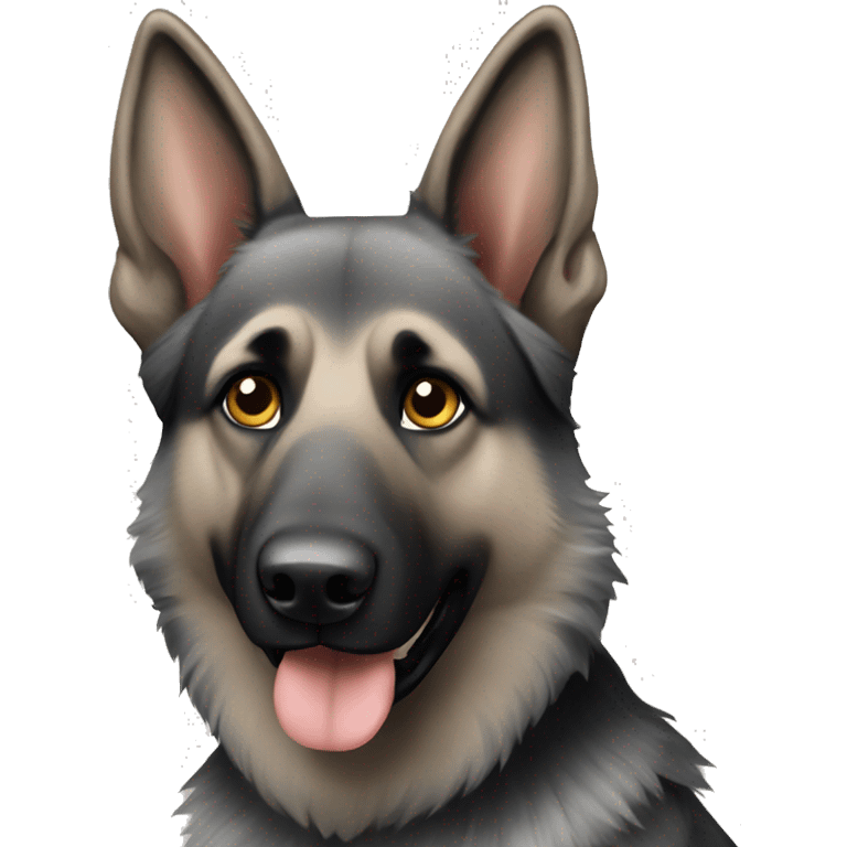 Grey german shepherd emoji