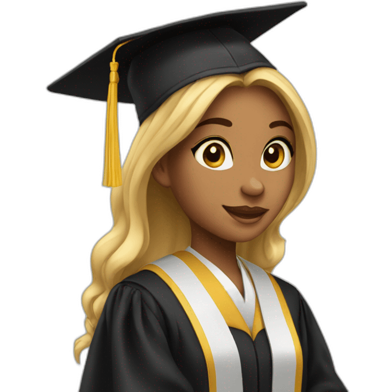 girl CS senior 🎓🎓 emoji