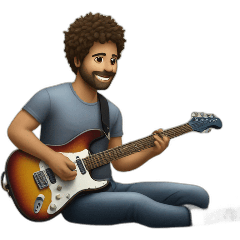 bedroom-studio-electric-guitar-player emoji