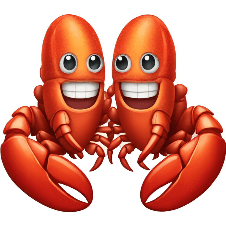 Lobster couple emoji