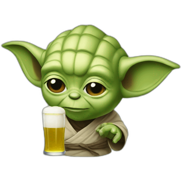 Yoda beer emoji