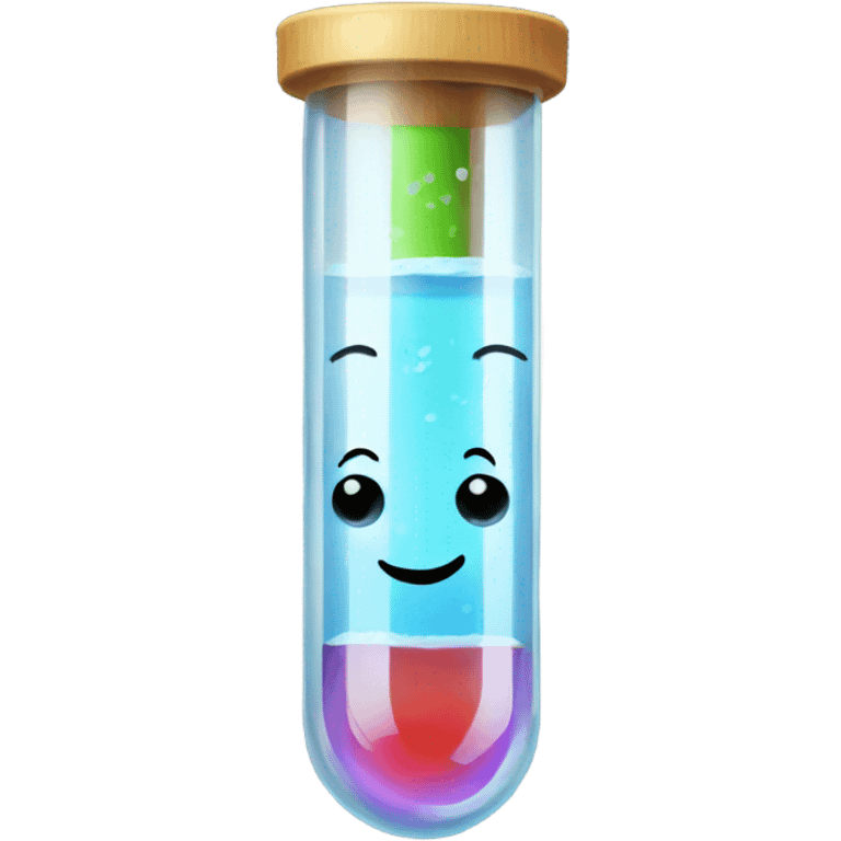 smiling test tube emoji