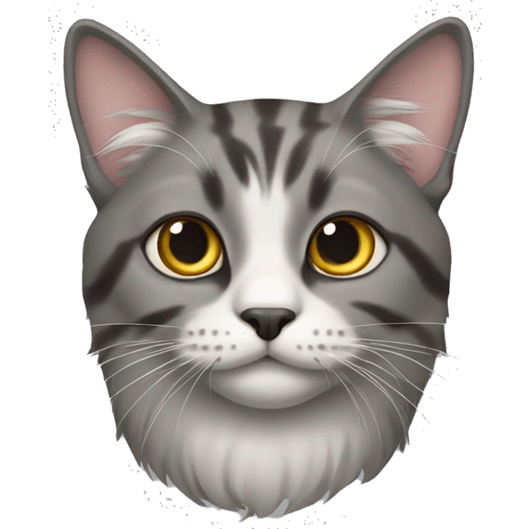 Cat persa cinza emoji