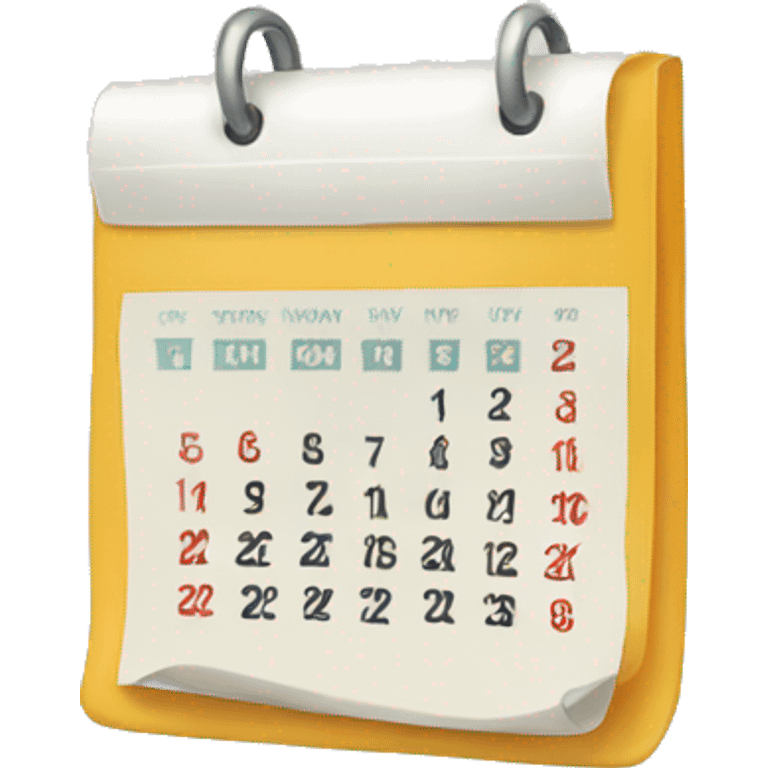 May 2021 calendar emoji