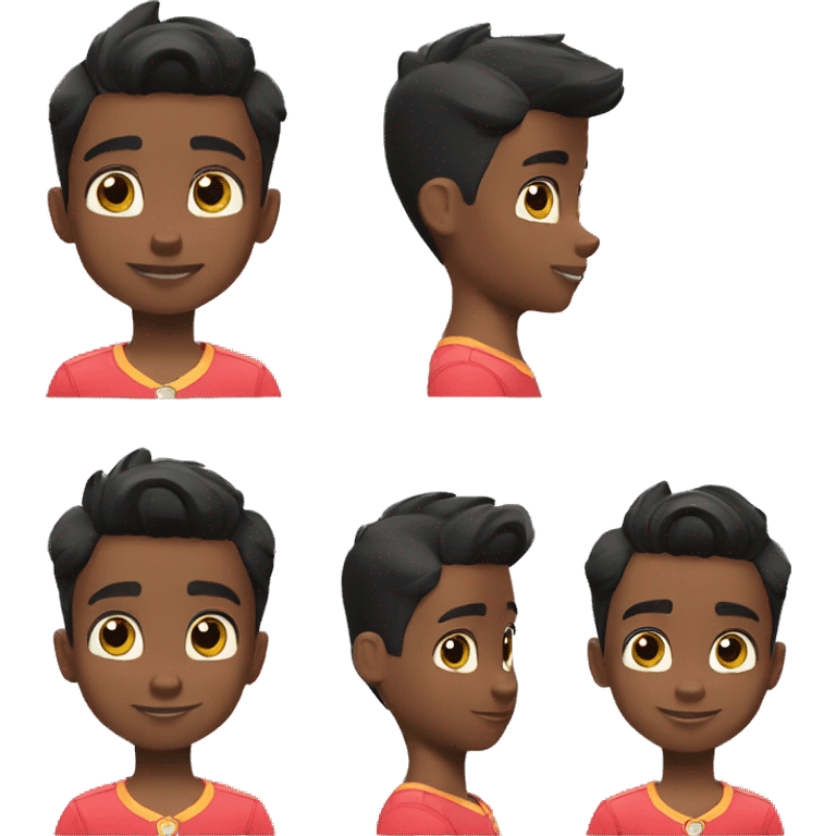  young black boy short short hair paw patrol emoji