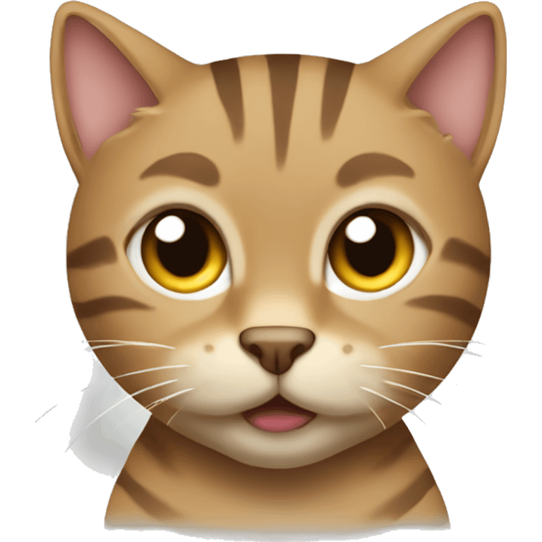 light brown tabby cat boxing  emoji