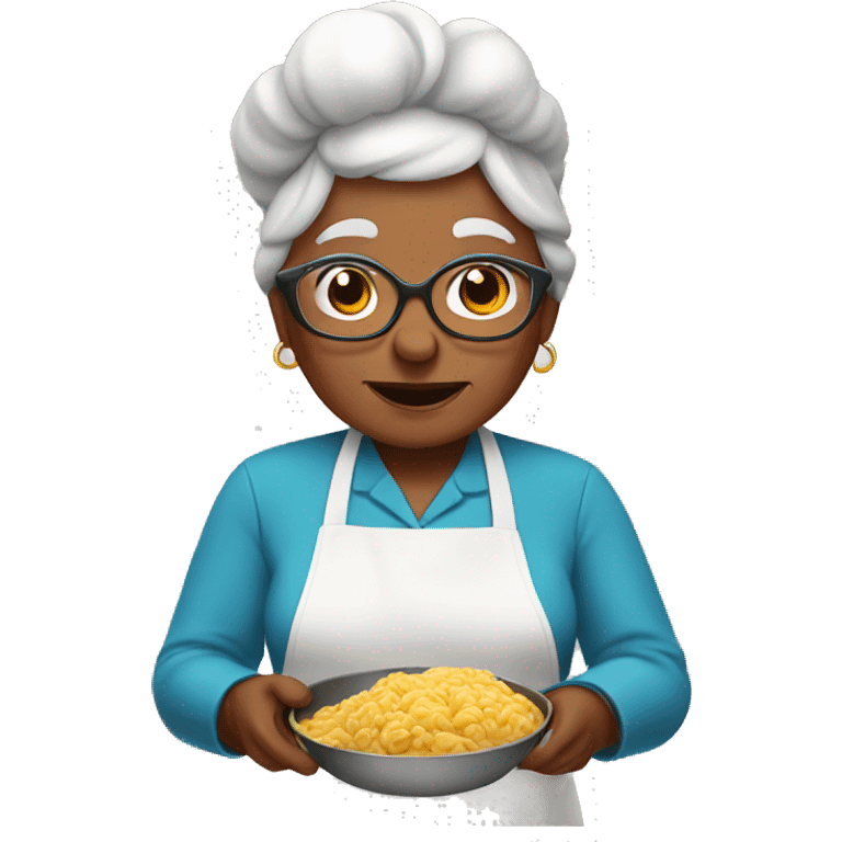 Grandma cooking emoji