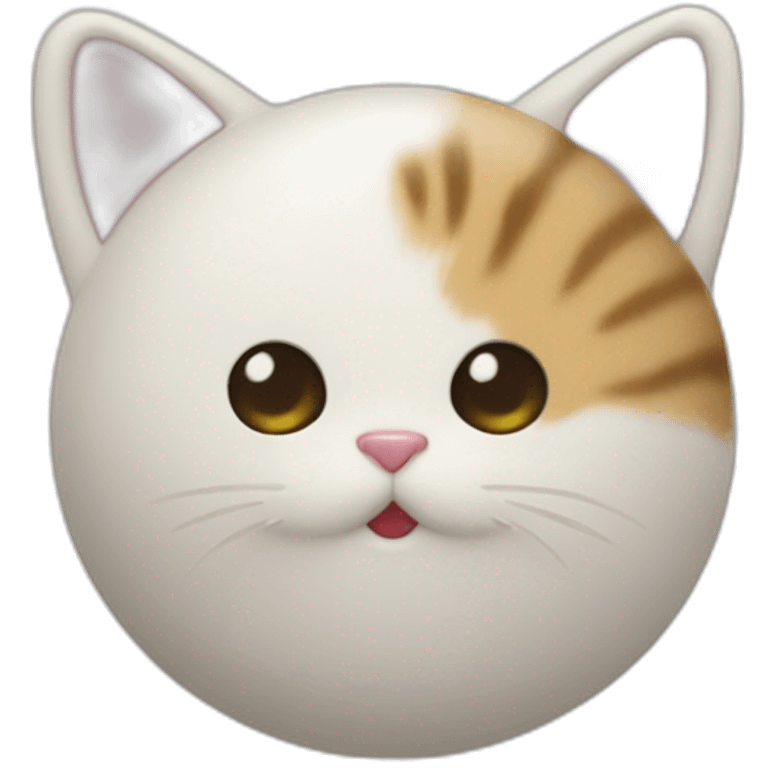 Mélange de chat et de mochi emoji