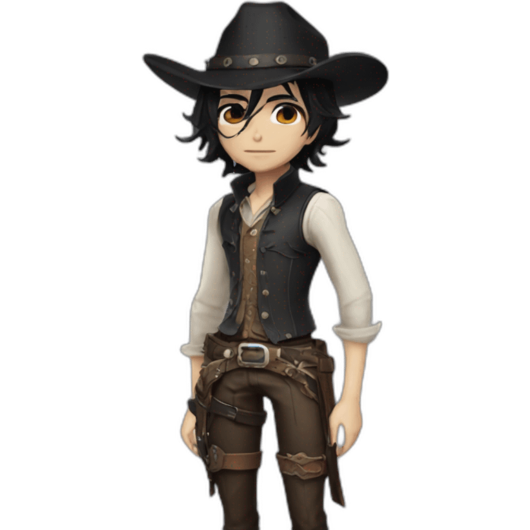 Viktor Erohin Cowboy black hair Identity V emoji