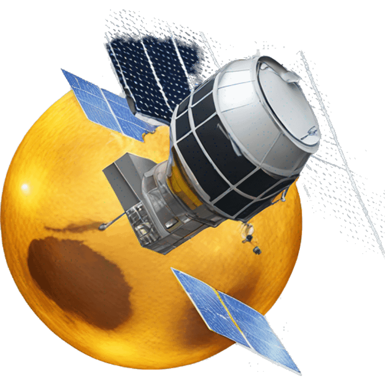 A satellite with three solar panels emoji