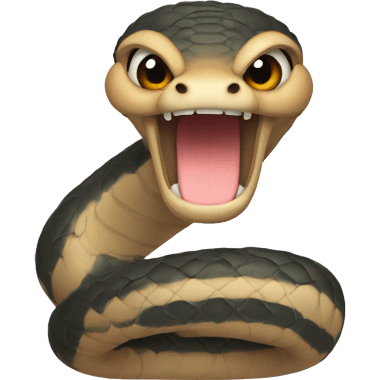 Cute cobra emoji