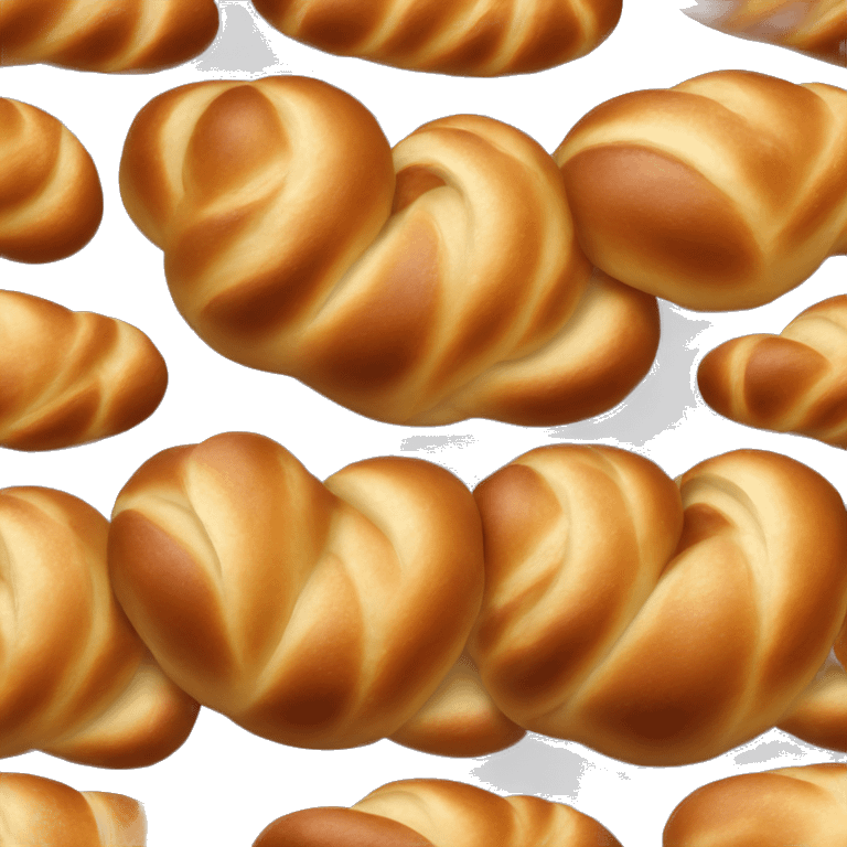 Realistic load of challah bread emoji