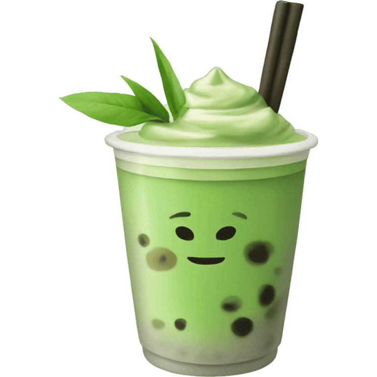 matcha boba tea emoji