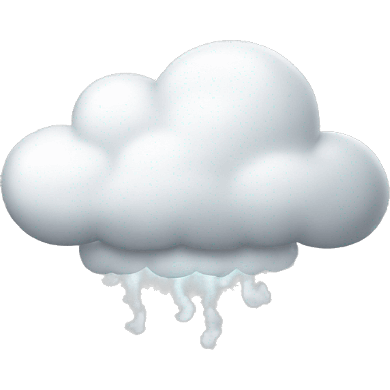 White half cloud  emoji