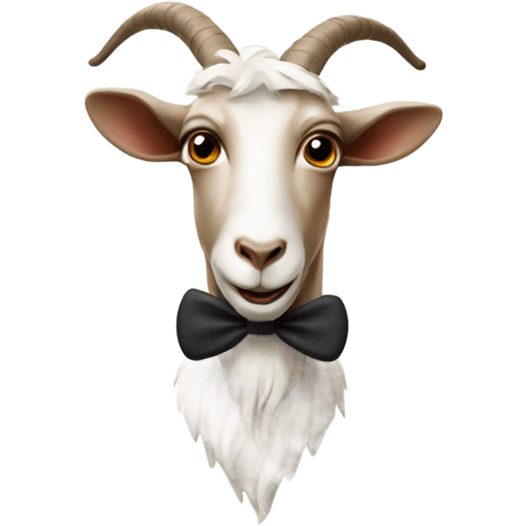 Einstein goat with mustache  emoji