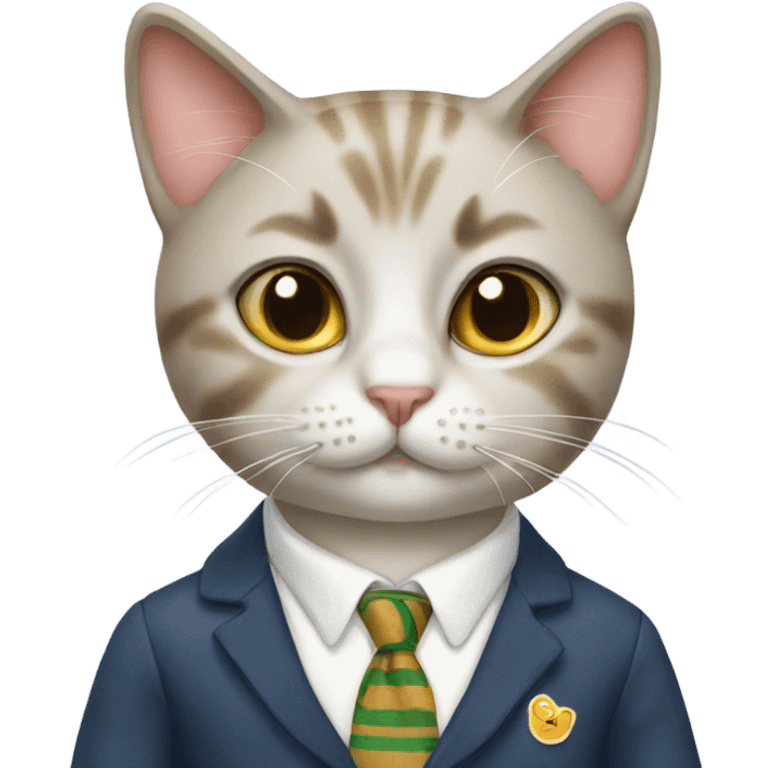 Preppy cat emoji