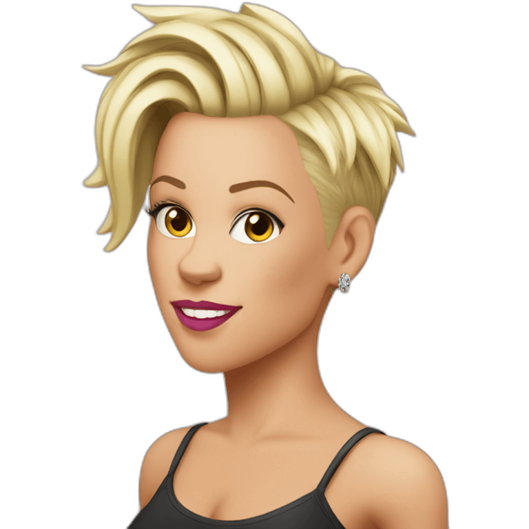 The singer P!nk emoji