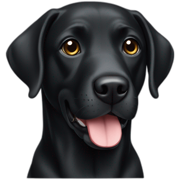 black labrador dog emoji