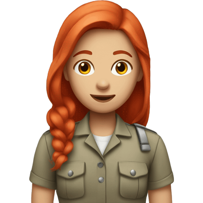 girl with red hair who is a zookeeper  emoji