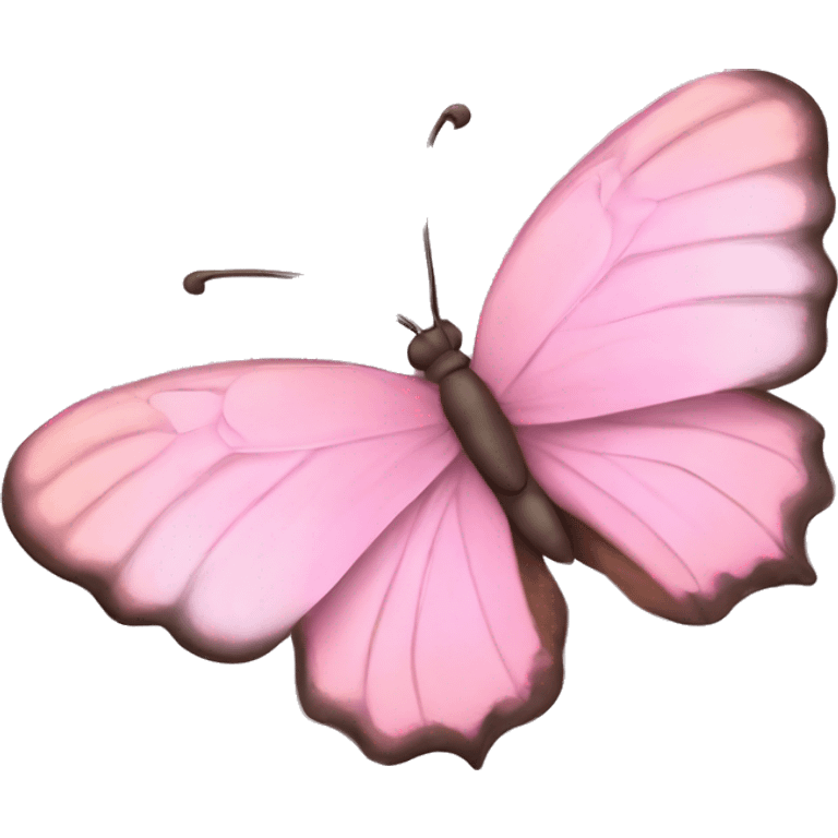 Mariposa rosa pastel  emoji